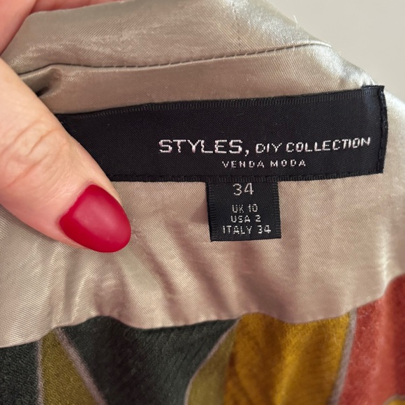 Vintage Italian made Silky Shiny Cotton Trench Coat w Belt light Stone  US SZ 2 - Picture 6 of 7